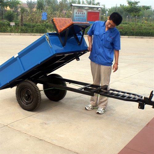 0.5噸手動(dòng)后翻手扶拖車